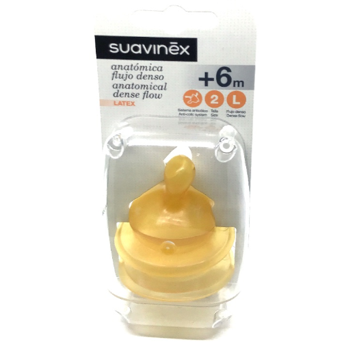 სუავინექსი - საწოვარა ლატექსის ანატომიური L /6თვ+/