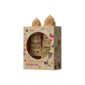 ჰაისკინი - სასაჩუქრე ნაკრები  ხელის კრემი და ტანის ლოსიონი   კარამელი