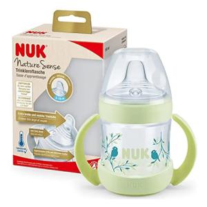 ნუკი - ბოთლი პლასტ. სასწავლო NATURE SENSE +საწ. სილ. მწვანე. ტემპ. ინდიკატორით