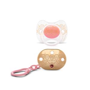 სუავინექსი - მატყუარა სილიკონის ფიზიოლოგიური საკიდით პრემიუმი ვარდისფერი /4-18თვ/