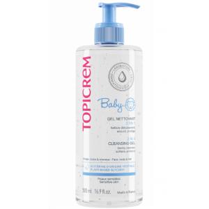 ტოპიკრემი - თავი/ტანის გელი დასაბანი ახალშობილის 2X1