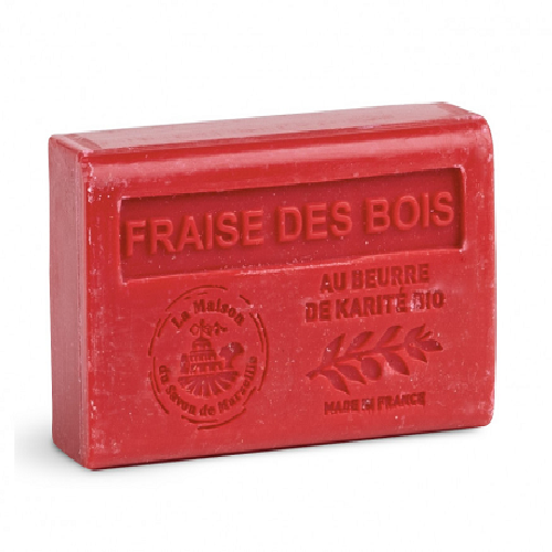 მარსელი - საპონი შიის კარაქის ბიო FRAISE DES BOIS ტყის მარწყვი