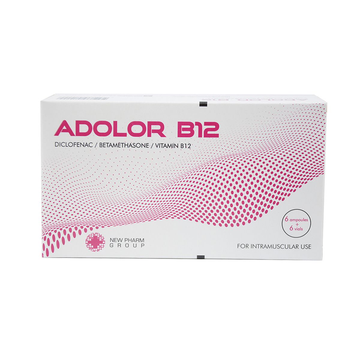 ADOLOR - ადოლორი B12 6 ფლაკონი + 6 გამხსნელი