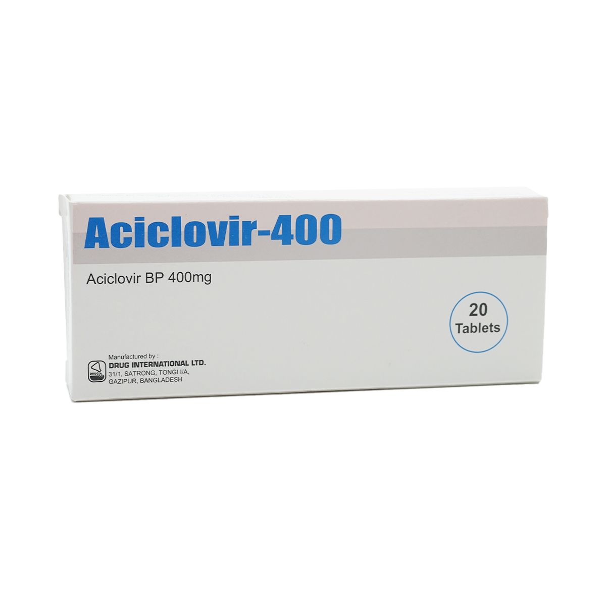 Acyclovir-400 - აციკლოვირი-400 400მგ 20 ტაბლეტი