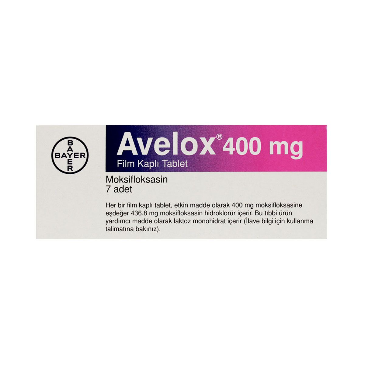 Avelox - აველოქსი 400მგ 7 ტაბლეტი