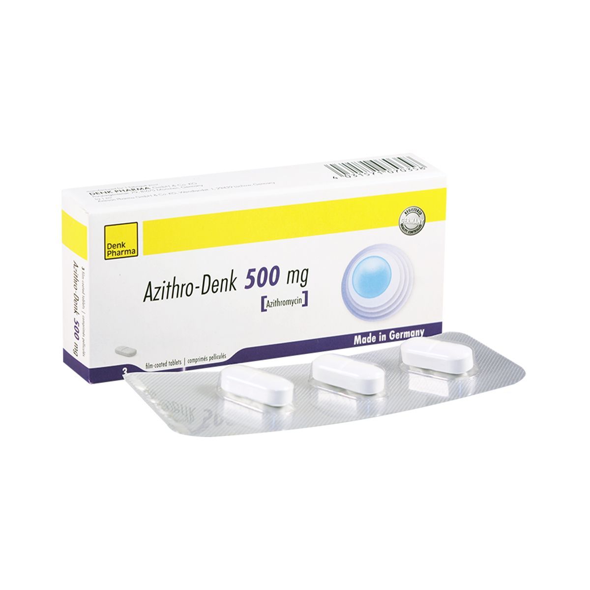 Azithro-Denk - აზითრო-დენკი 500მგ 3 ტაბლეტი