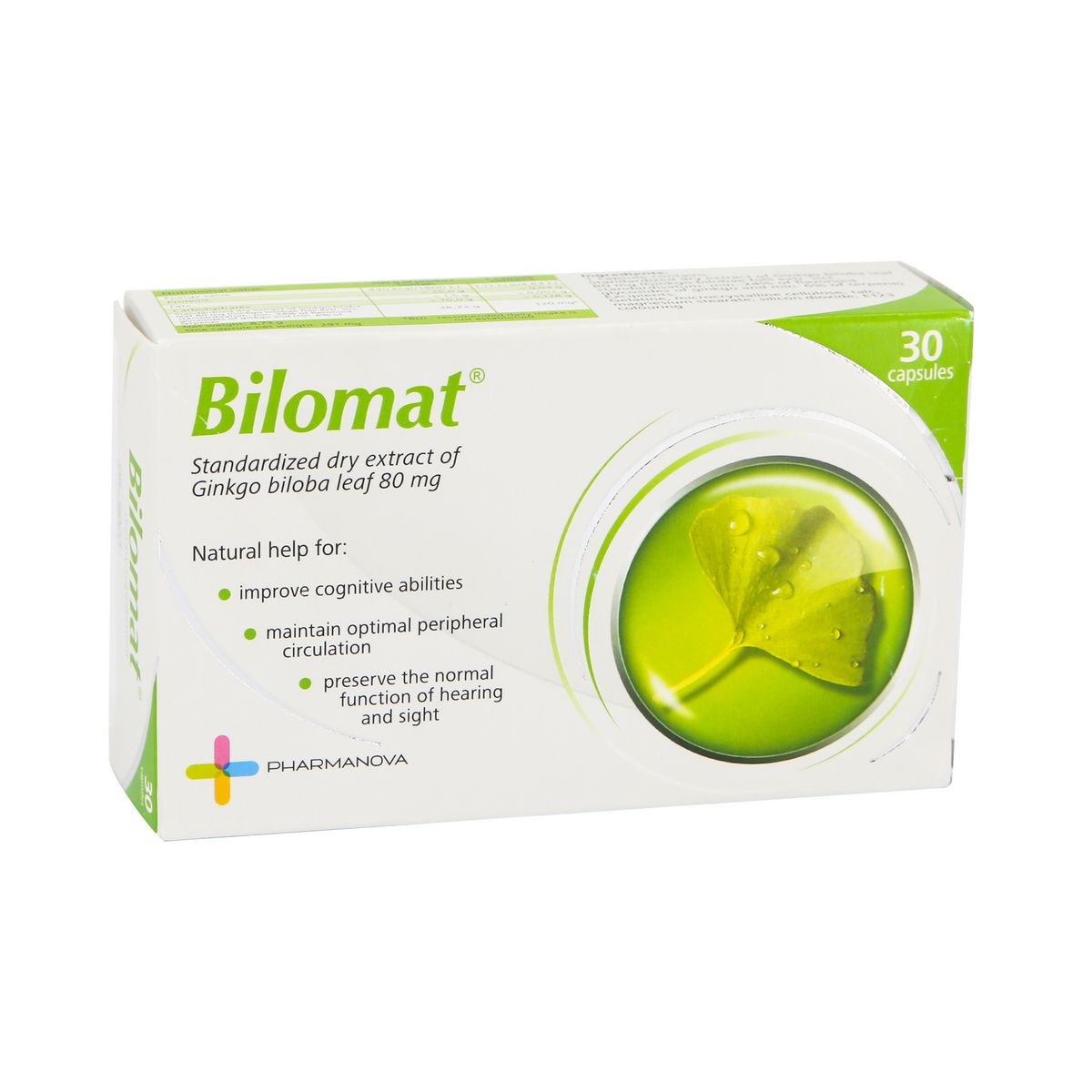 Bilomat - ბილომატი 80მგ 30 კაფსულა