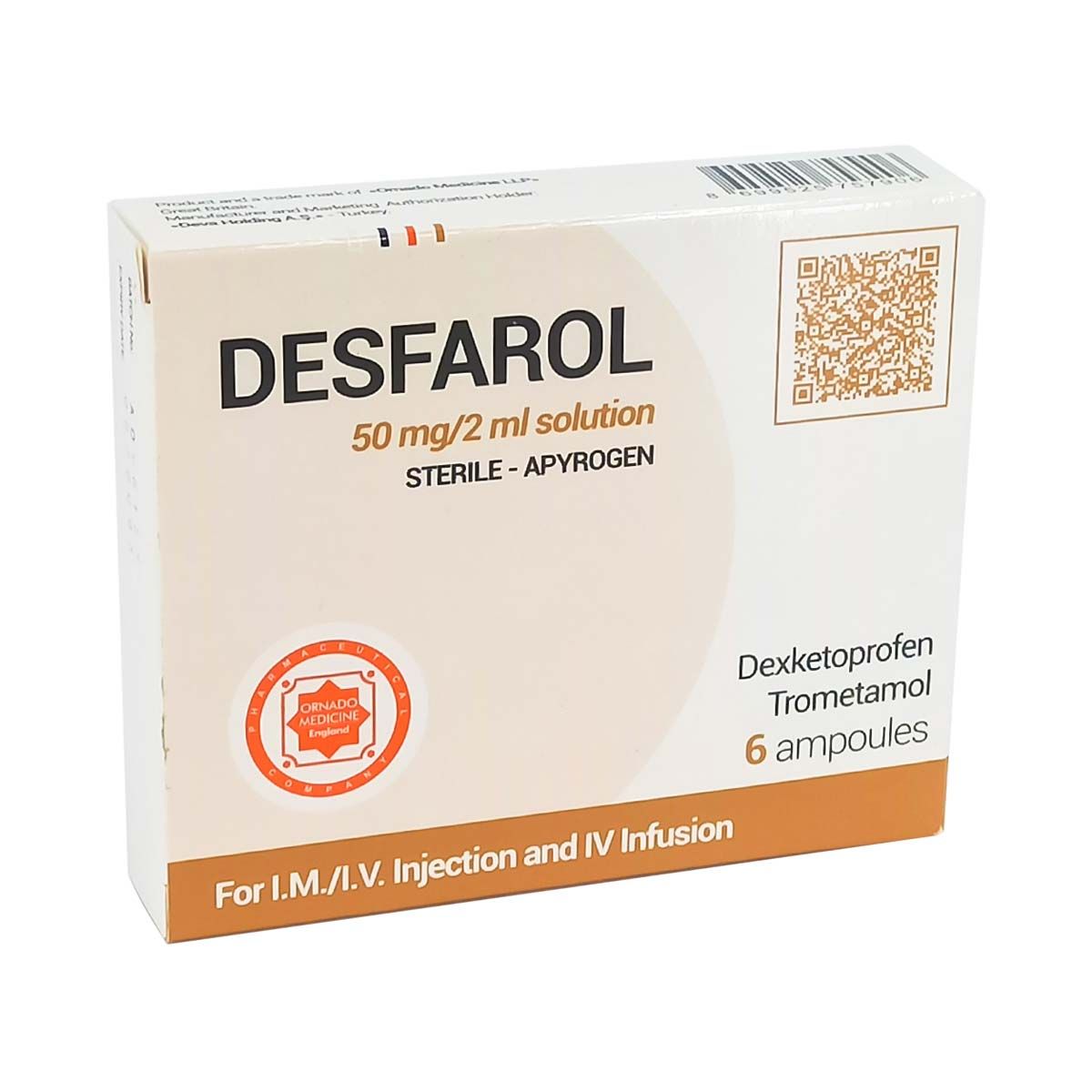 Desfarol - დესფაროლი 50მგ/2მლ 2მლ 6 ამპულა