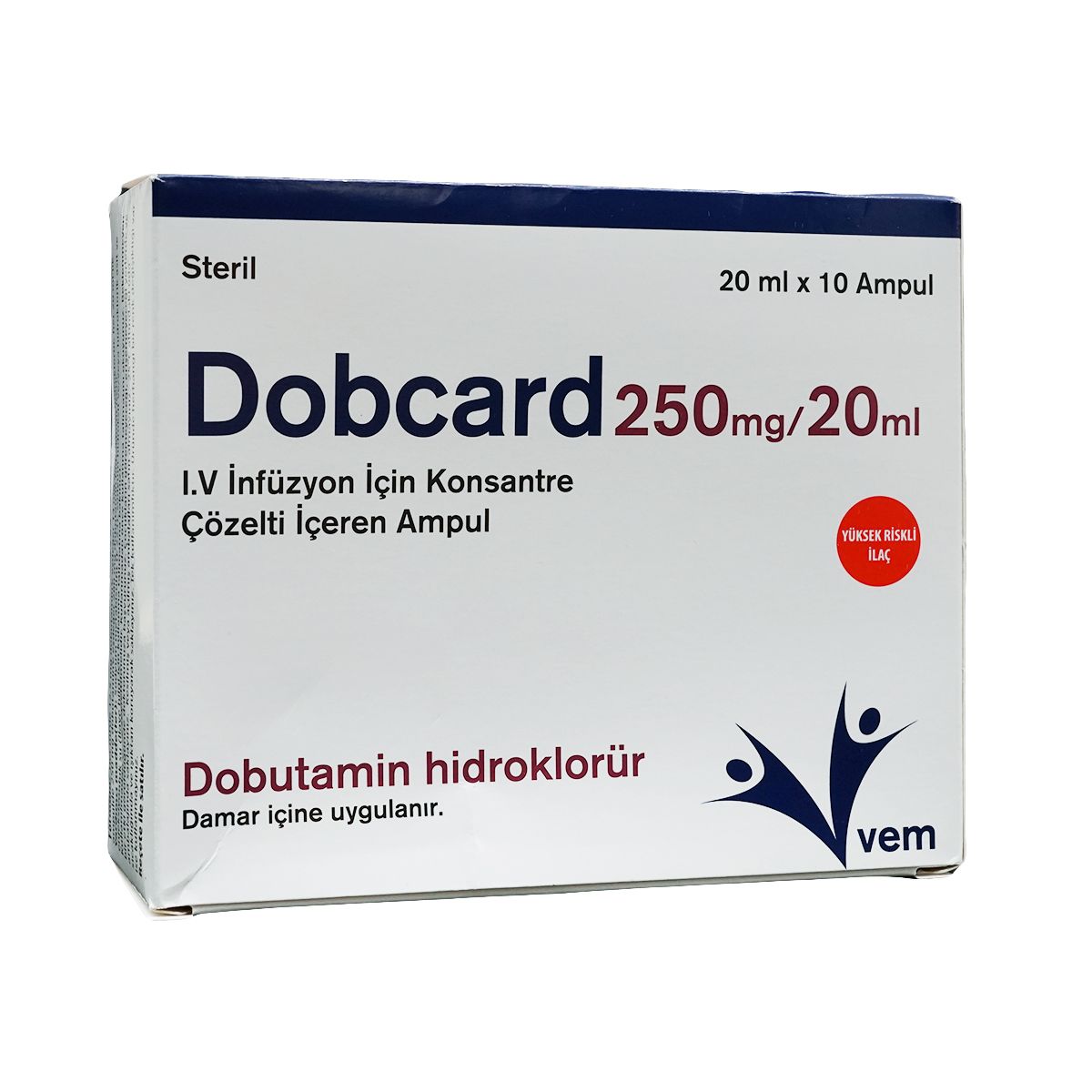 Dobcard - დობკარდი 250მგ/20მლ 10 ამპულა