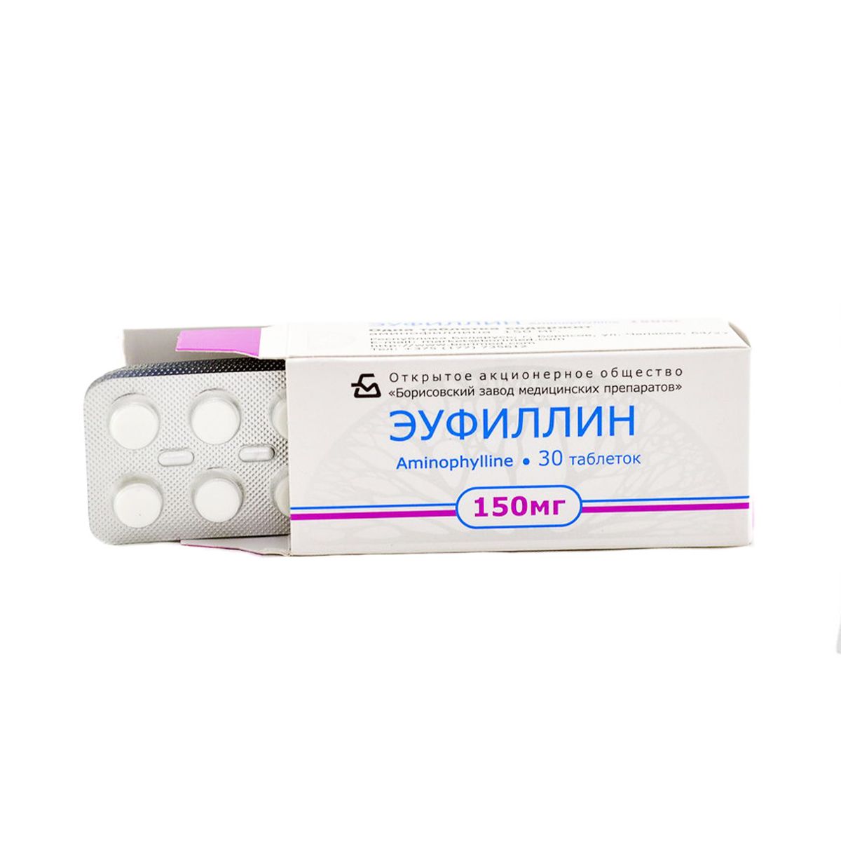 Euphyllin - ეუფილინი 150მგ 30 ტაბლეტი