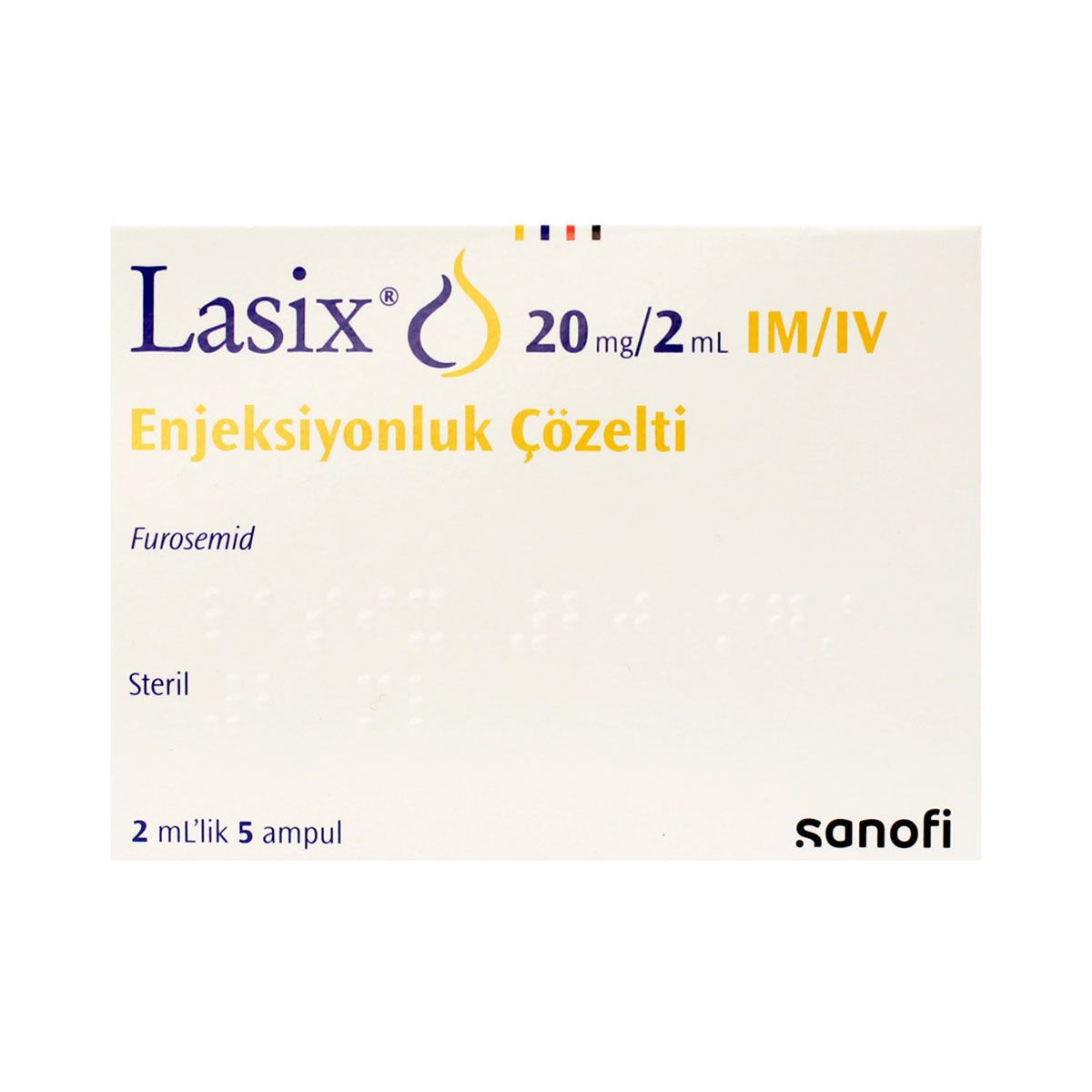 Lasix - ლაზიქსი 20მგ/2მლ 2მლ 5 ამპულა