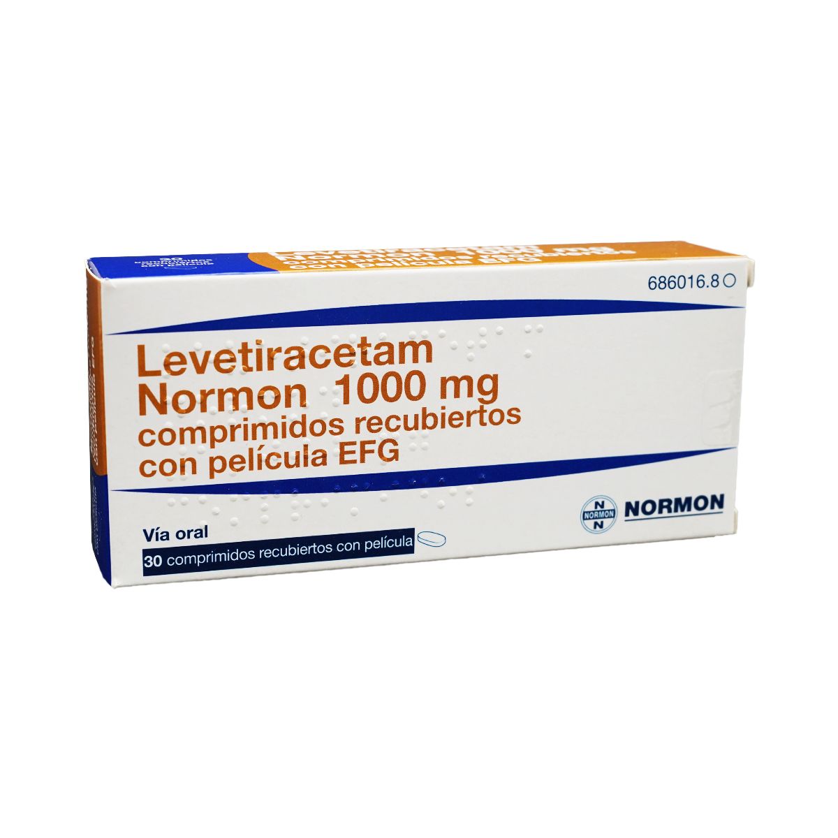 Levetiracetam Normon - ლევეტირაცეტამი ნორმონი 1000მგ 30 ტაბლეტი