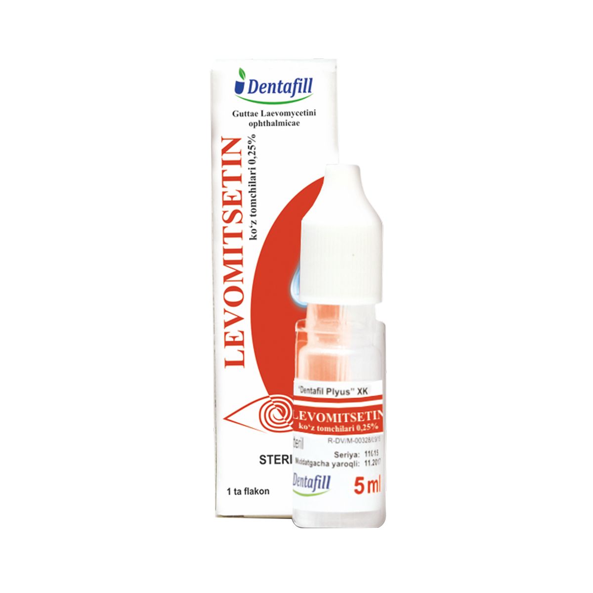 Levomycetin - ლევომიცეტინი 0.25% თვალის წვეთები 5მლ