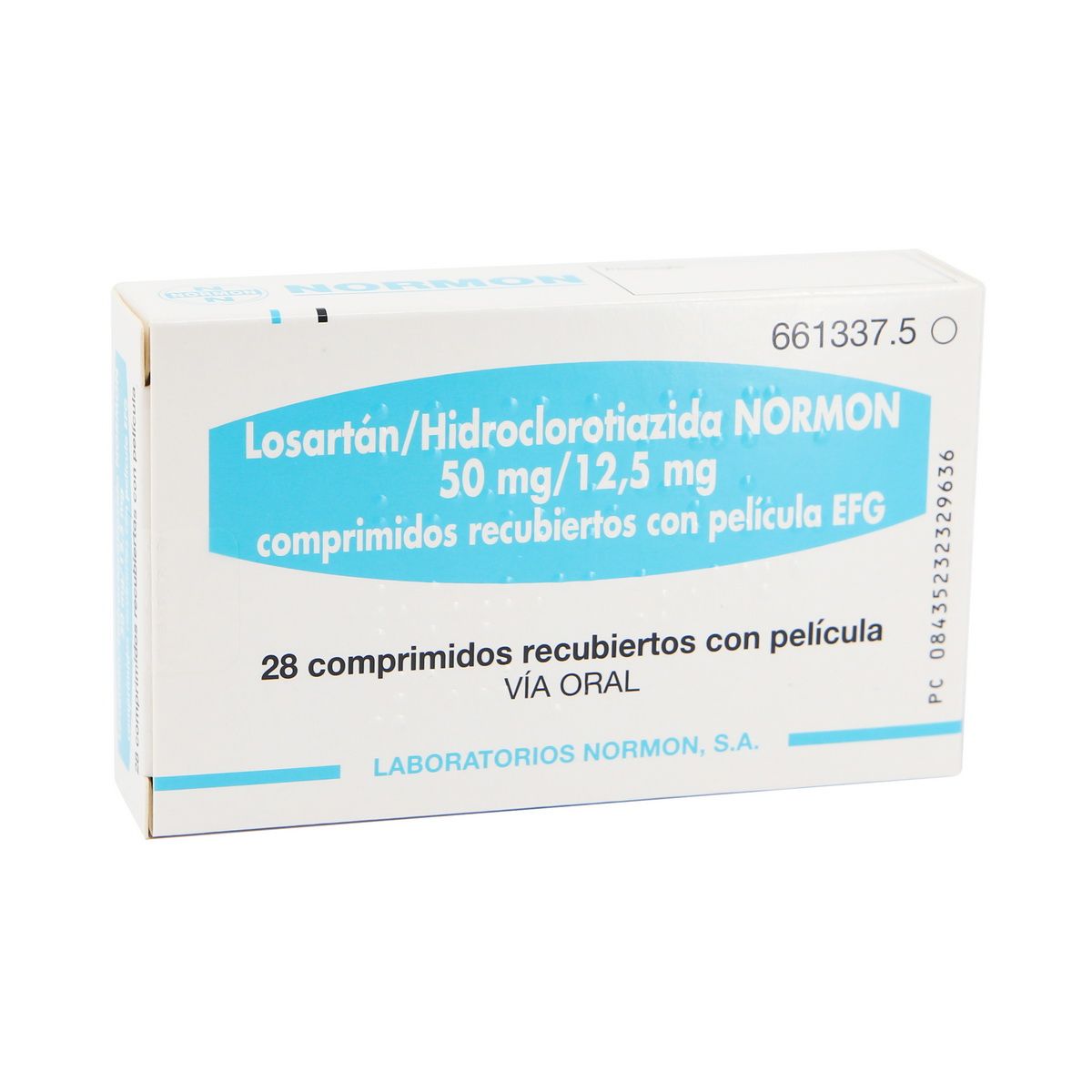 Losartan - ლოსარტანი ნორმონი 50მგ+12.5მგ 28 ტაბლეტი