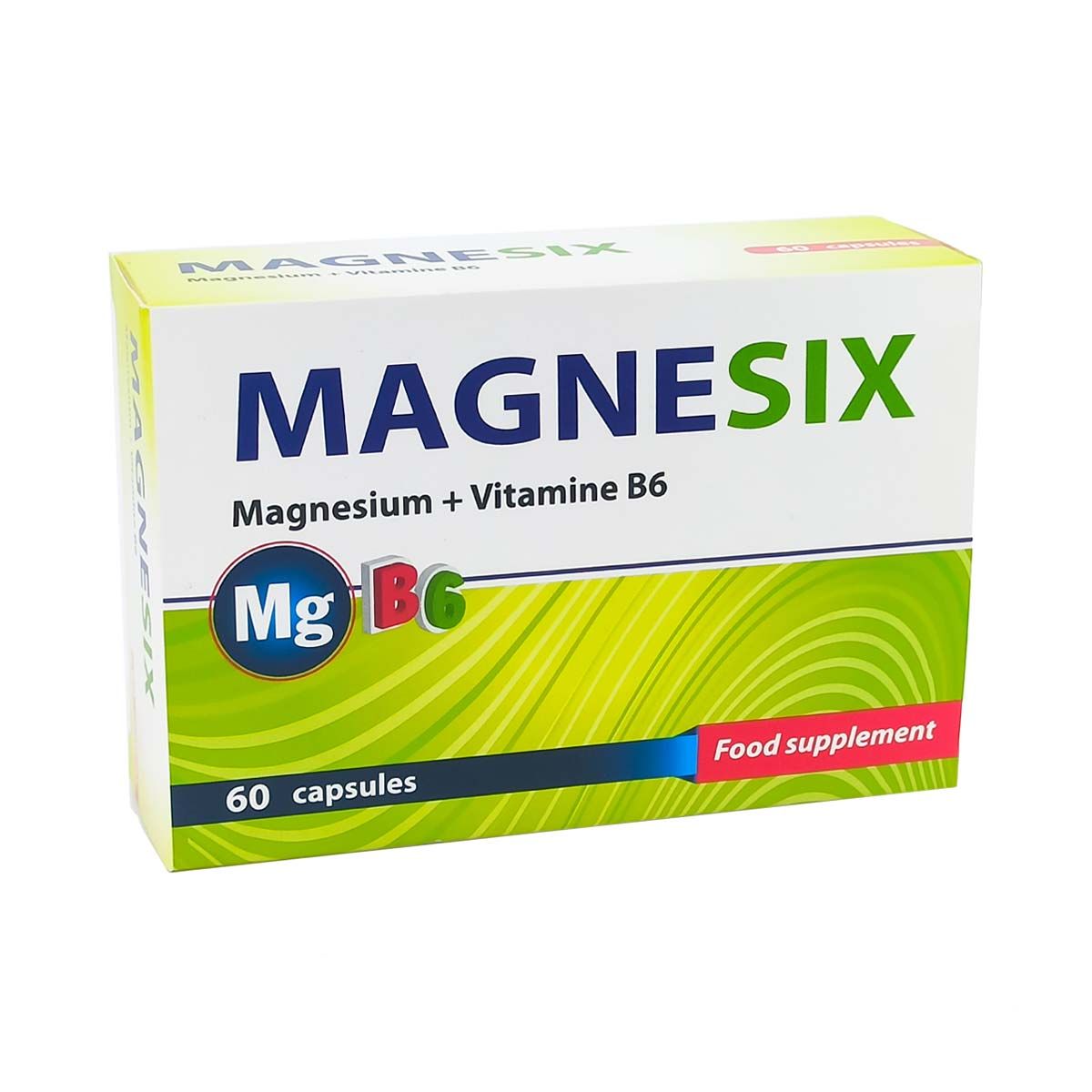 Magnesix - მაგნესიქსი 500მგ/6მგ  60 კაფსულა