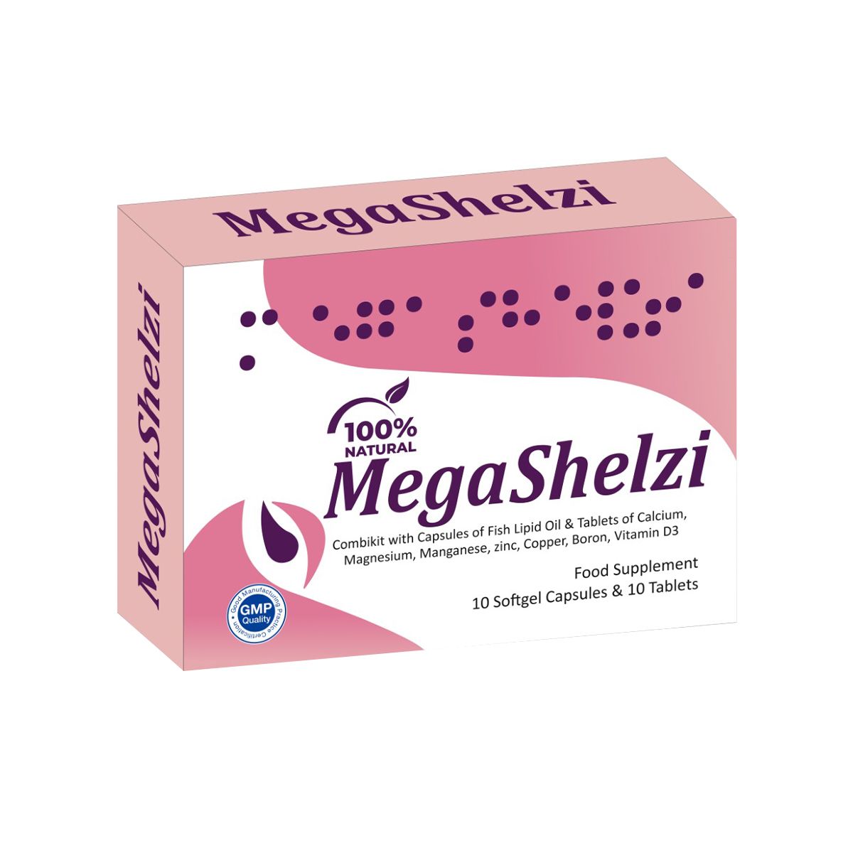 Megashelzee - მეგაშელზი 10 ტაბლეტი და 10 კაფსულა