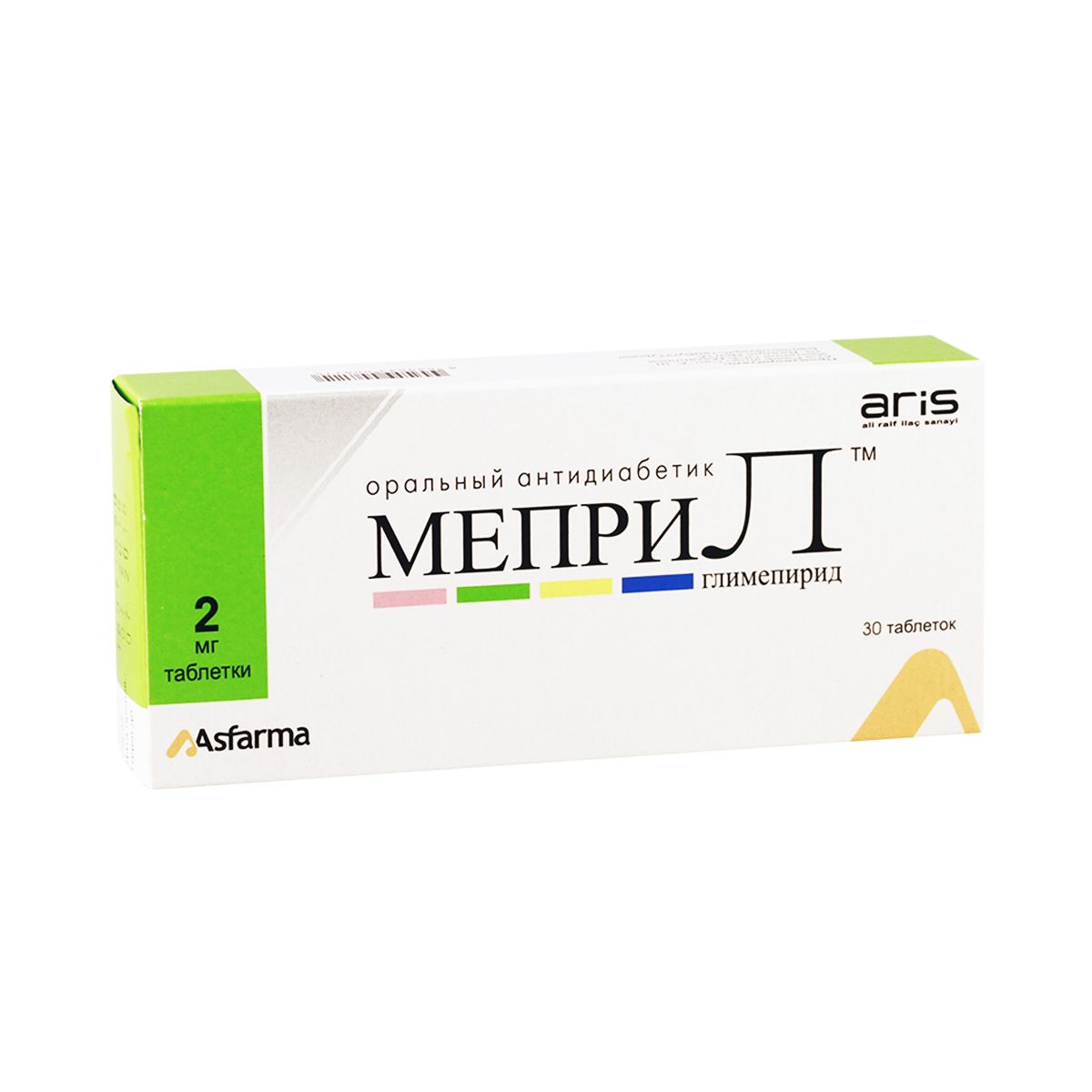 Mepril - მეპრილი 2მგ 30 ტაბლეტი