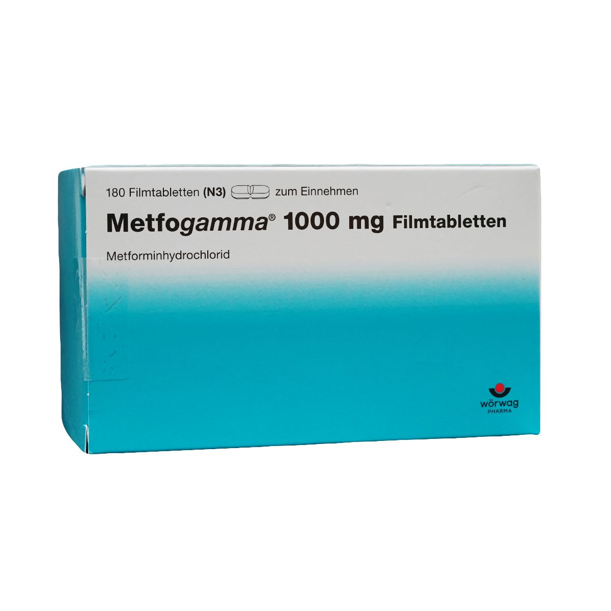Metfogamma - მეთფოგამა 1000მგ 180 ტაბლეტი