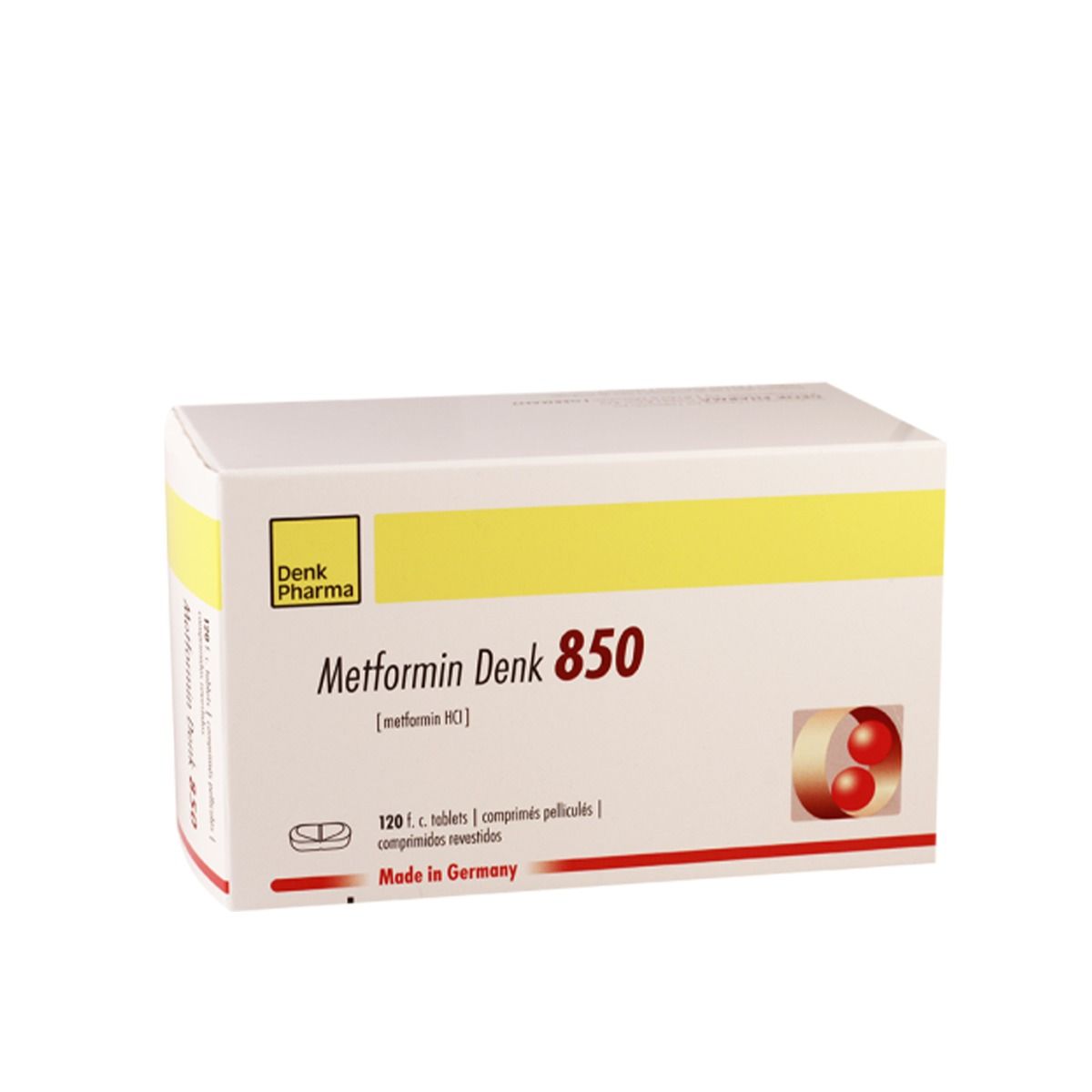 Metformin Denk - მეტფორმინი დენკი 850მგ 30 ტაბლეტი