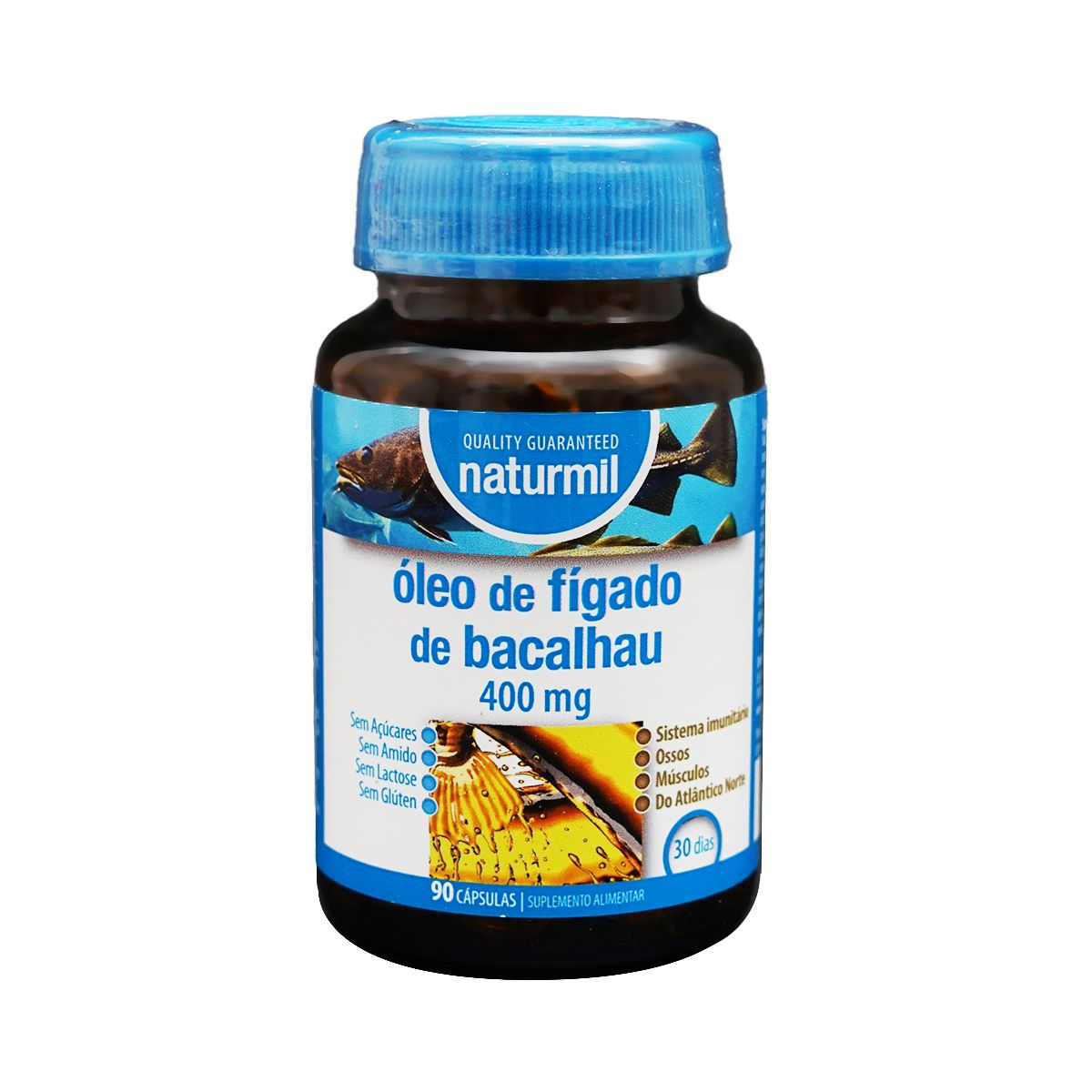 Naturmil - ნატურმილი ვირთევზას ღვიძლის ქონი 400მგ 90 კაფსულა