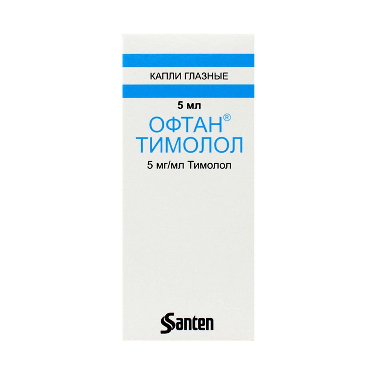 Oftan-timolol - ოფთან თიმოლოლი თვალის წვეთები 5მგ/მლ 5მლ