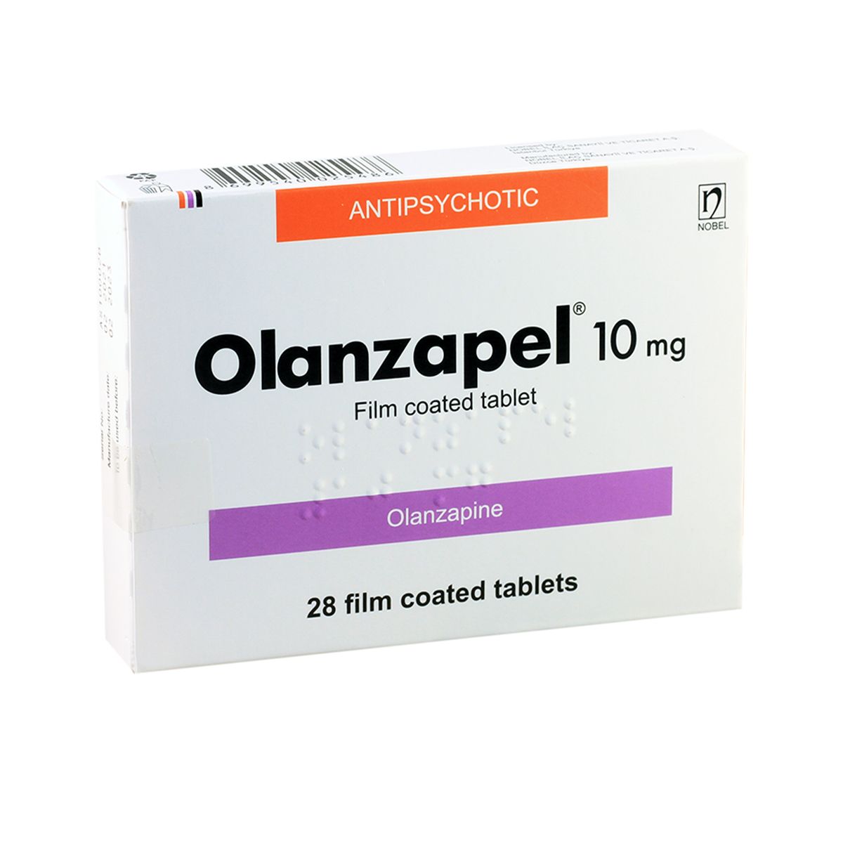 Olanzapel - ოლანზაპელი 10მგ 28 ტაბლეტი