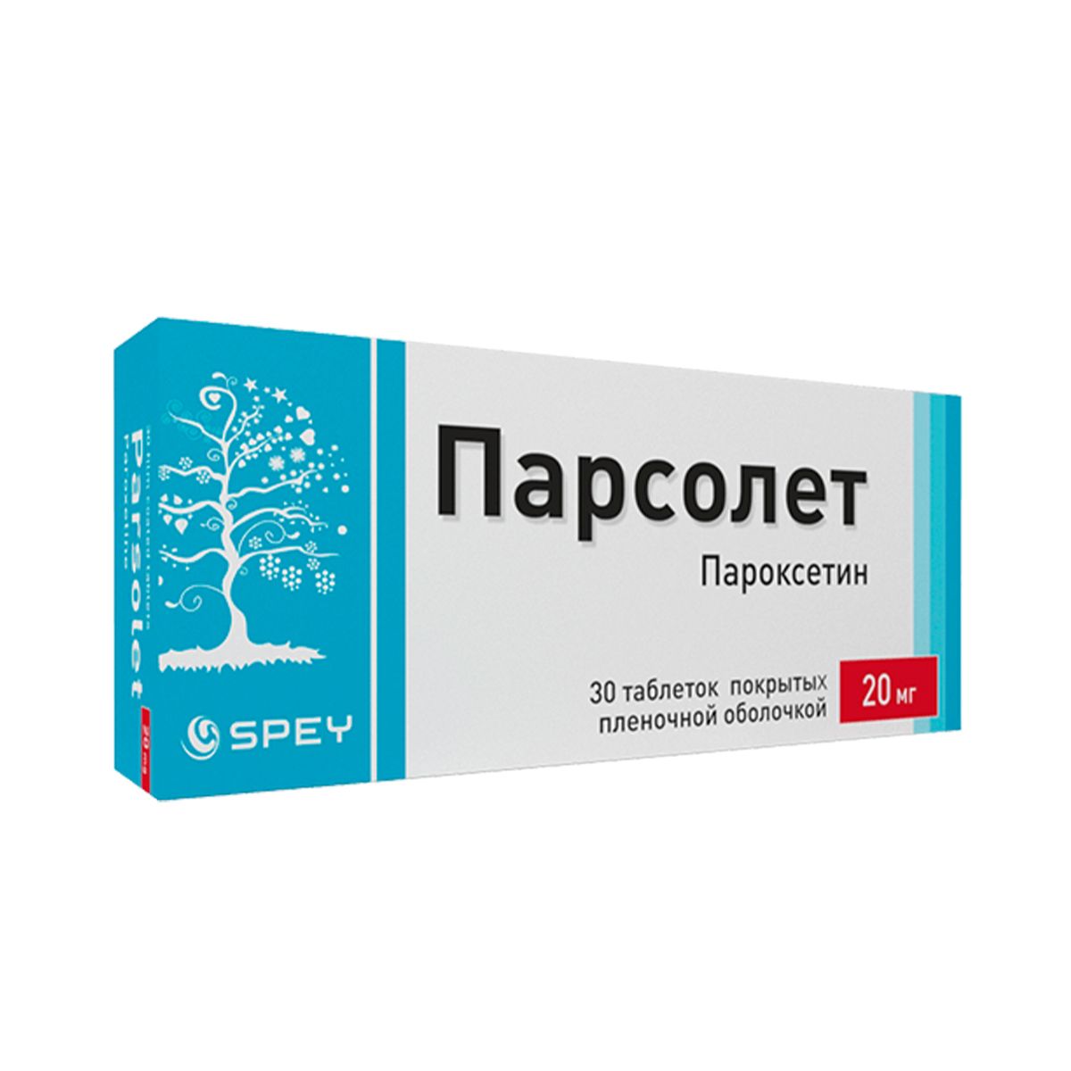 Parsolet - პარსოლეტი 20მგ 30 ტაბლეტი