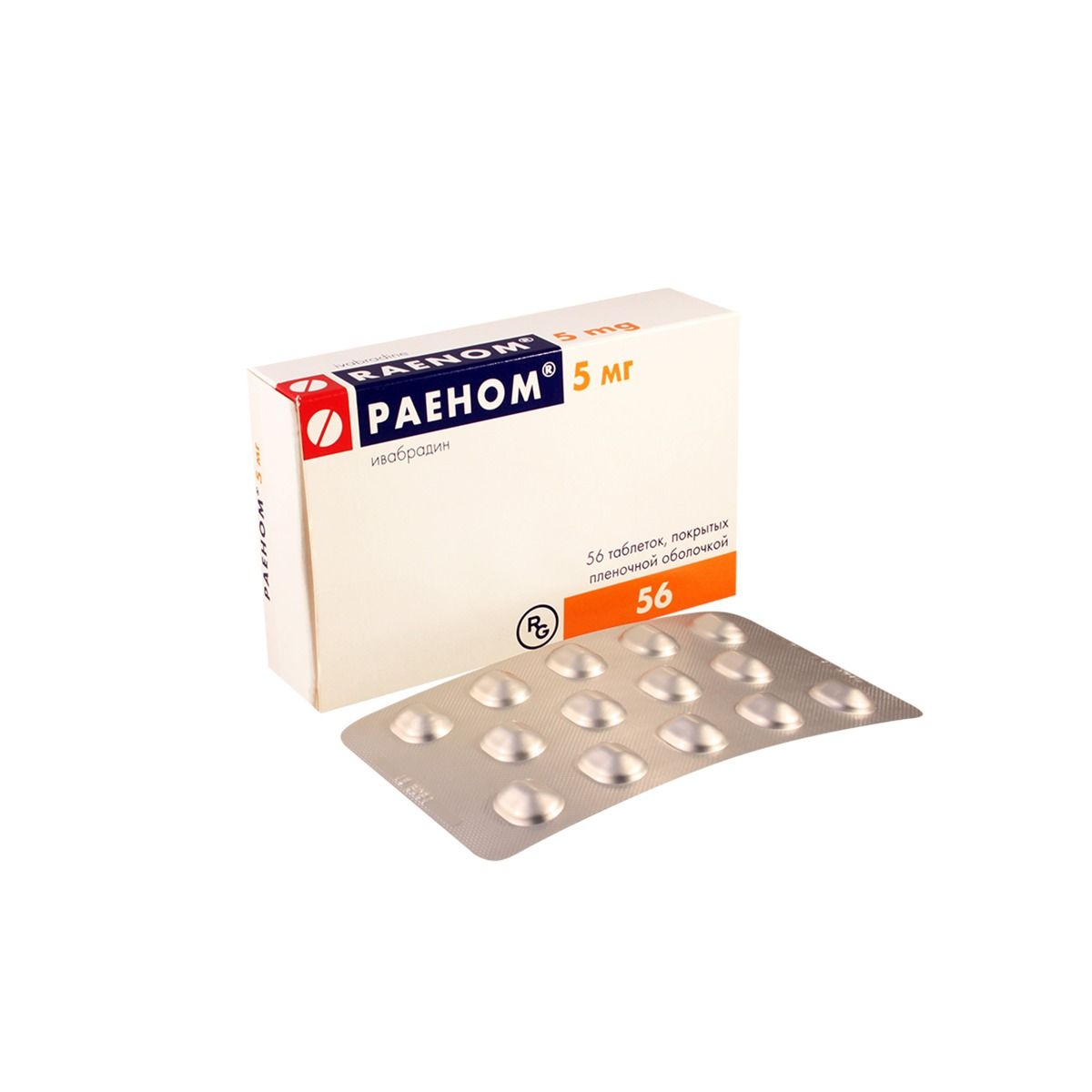 Raenom - რაენომი 5მგ 56 ტაბლეტი