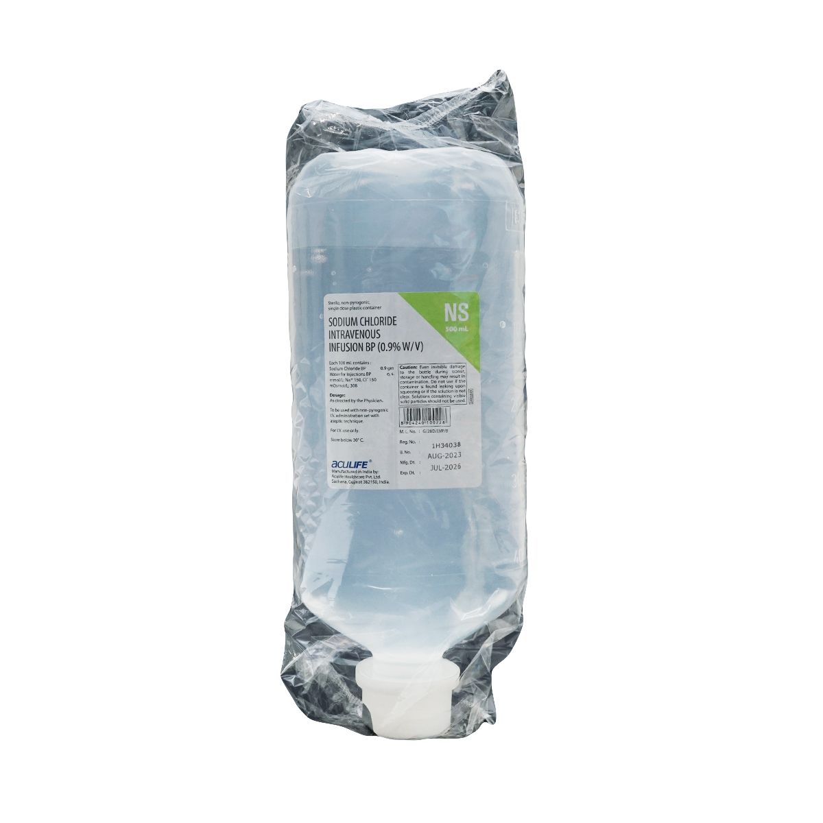 Sodium clorid - ნატრიუმის ქლორიდი 0.9% 500მლ-NH/IN
