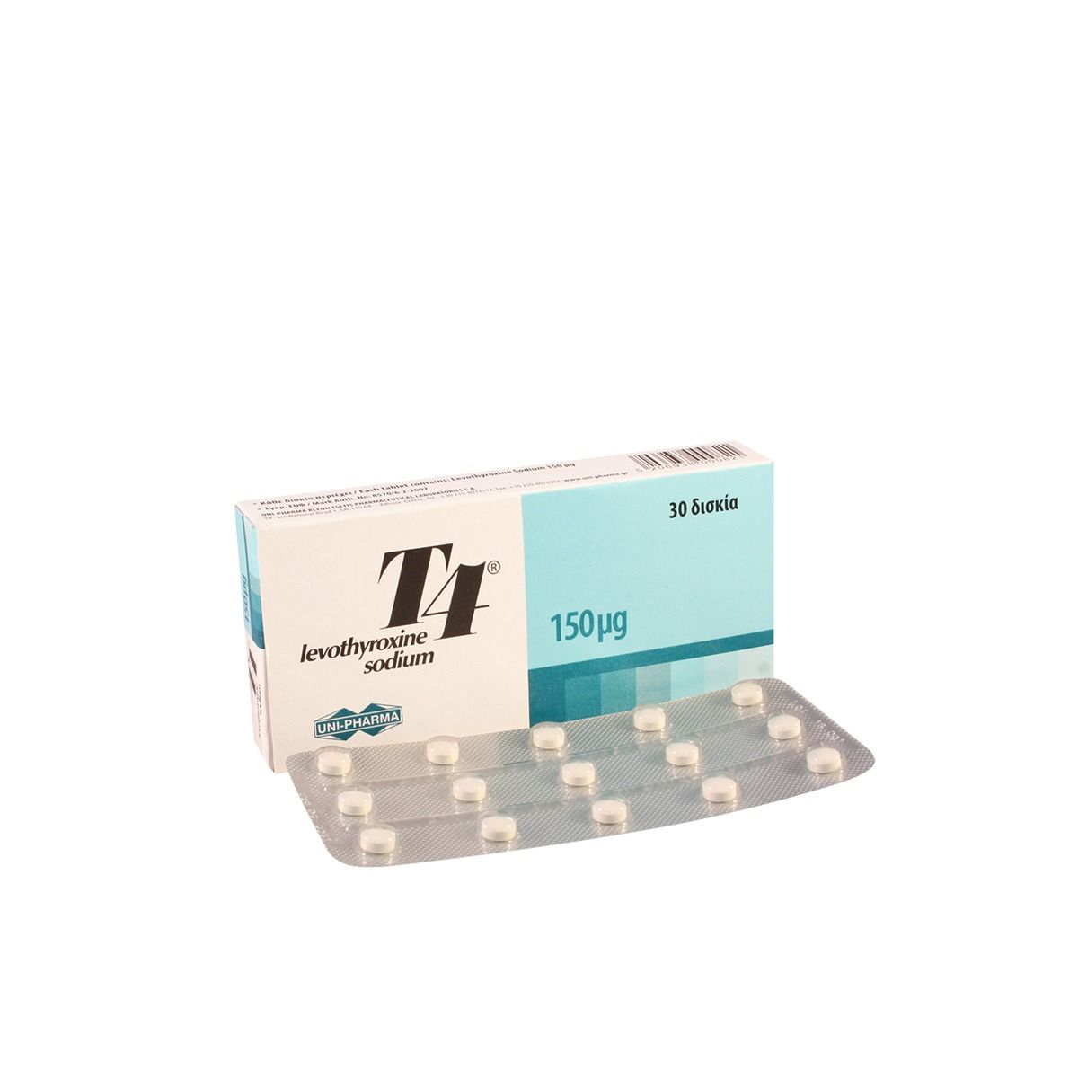 T4 - ტ4 150მკგ 30 ტაბლეტი