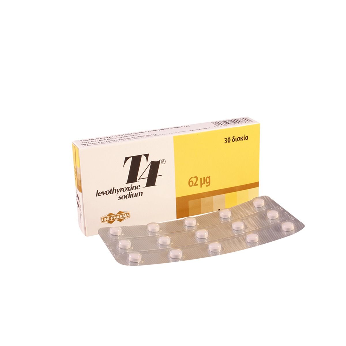 T4 - ტ4 62მკგ 30 ტაბლეტი