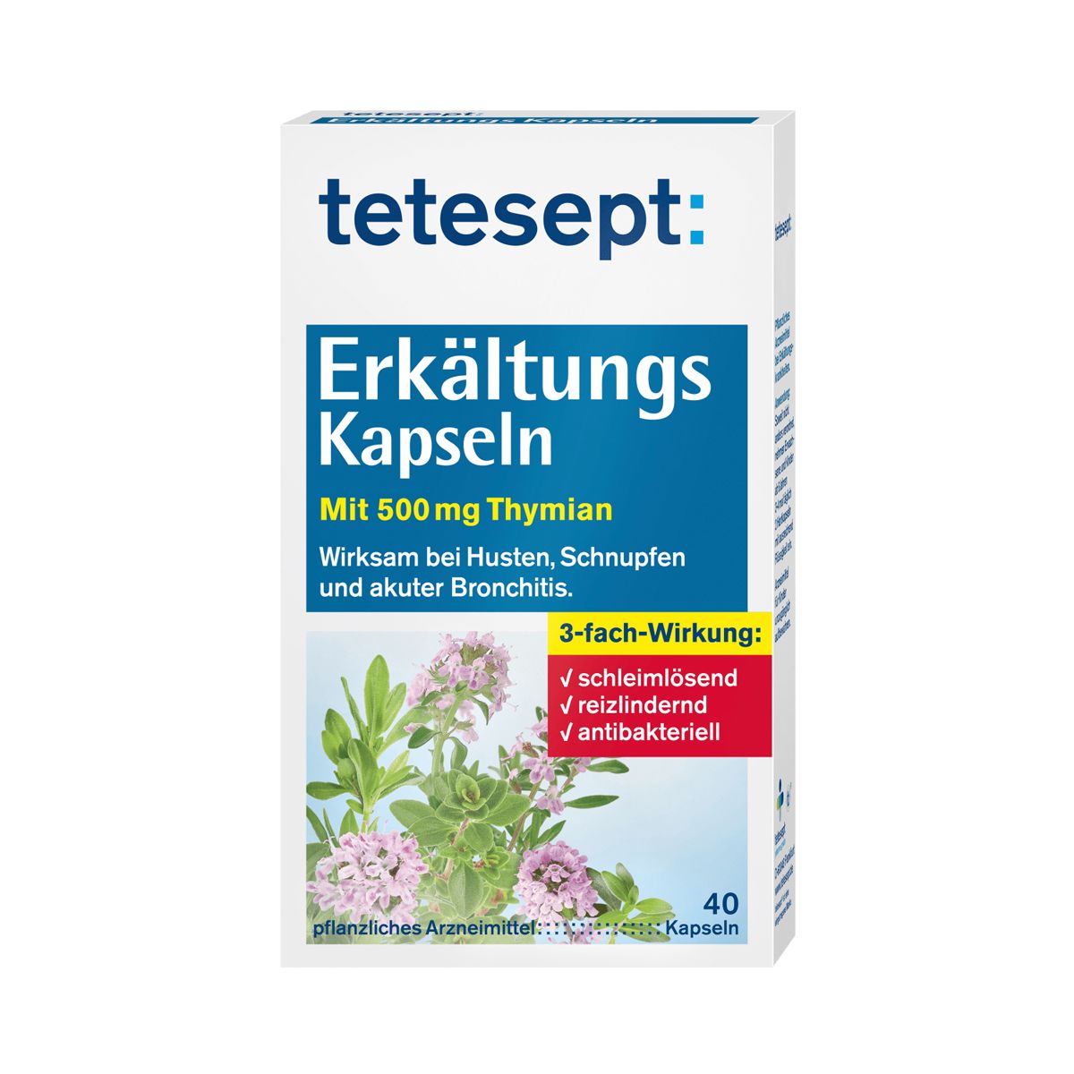 Tetesept - ტეტესეპტი გაციების საწინააღმდეგო 40 კაფსულა