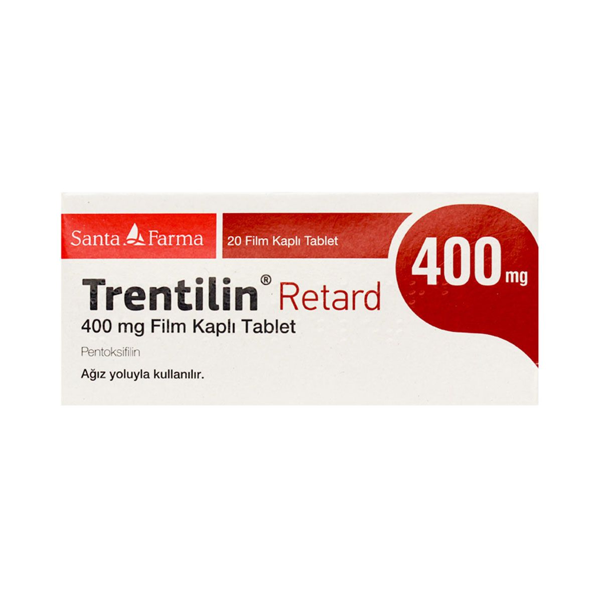 Trentilin - ტრენტილინი რეტარდი 400მგ 20 ტაბლეტი