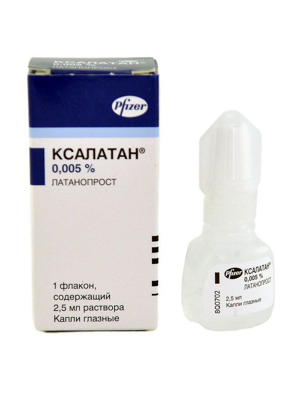 Xalatan - ქსალატანი 50მკგ/მლ 2.5მლ თვალის წვეთები