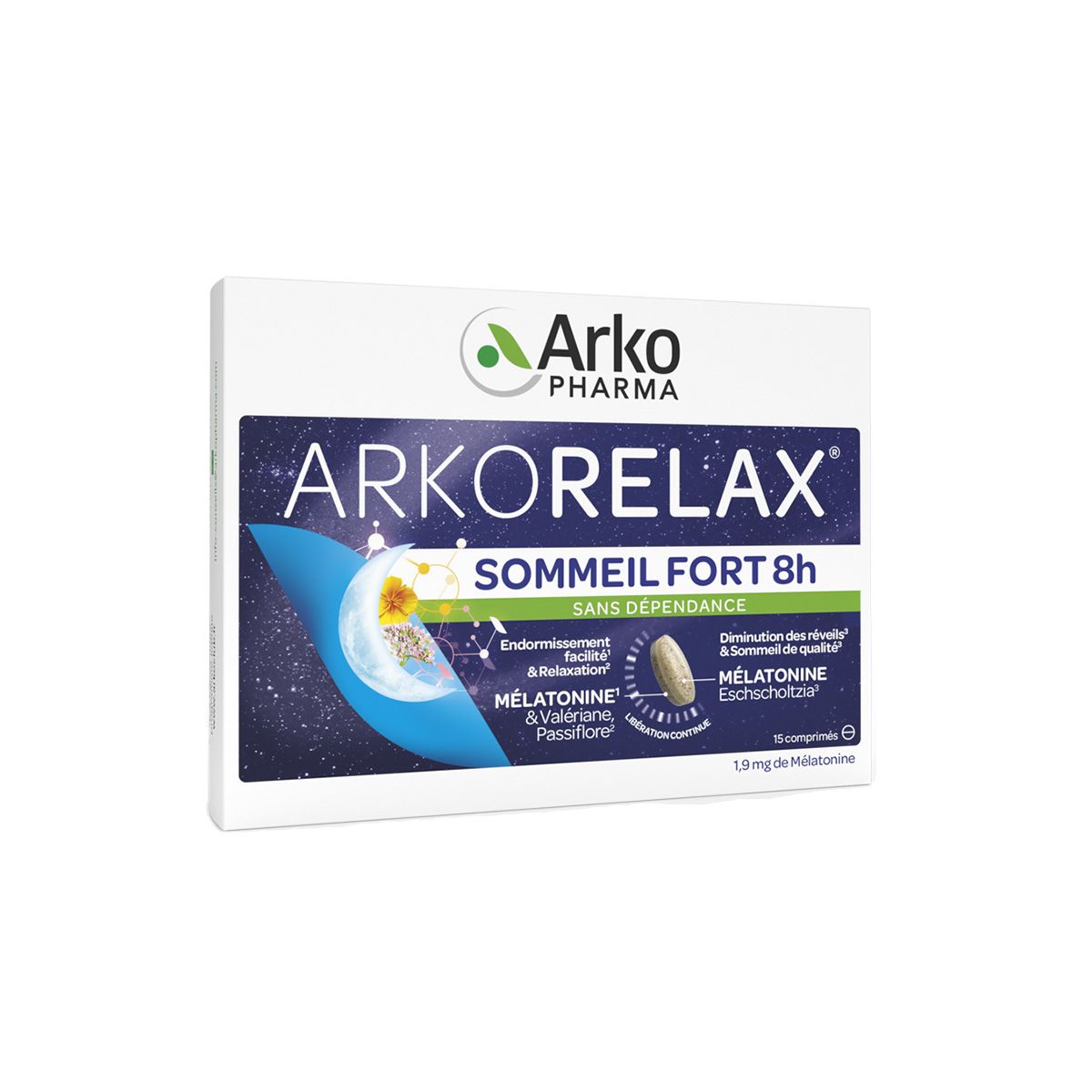 არკორელაქსი ძილი 15 ტაბლეტი არკოფარმა - Arkopharma