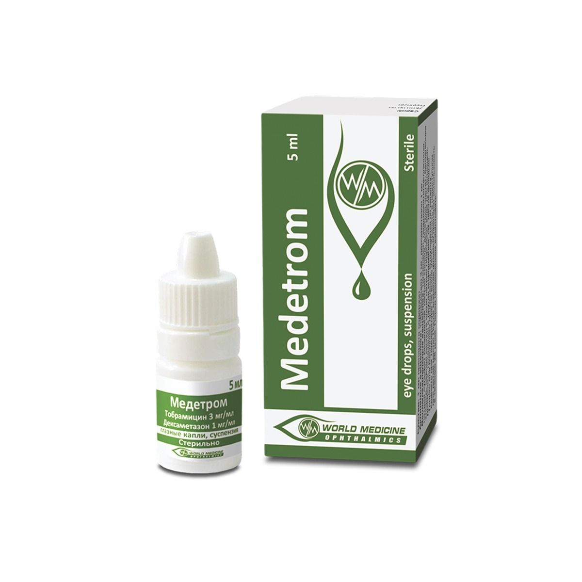 მედეტრომი თვალის წვეთები 3მგ/1მგ 5მლ