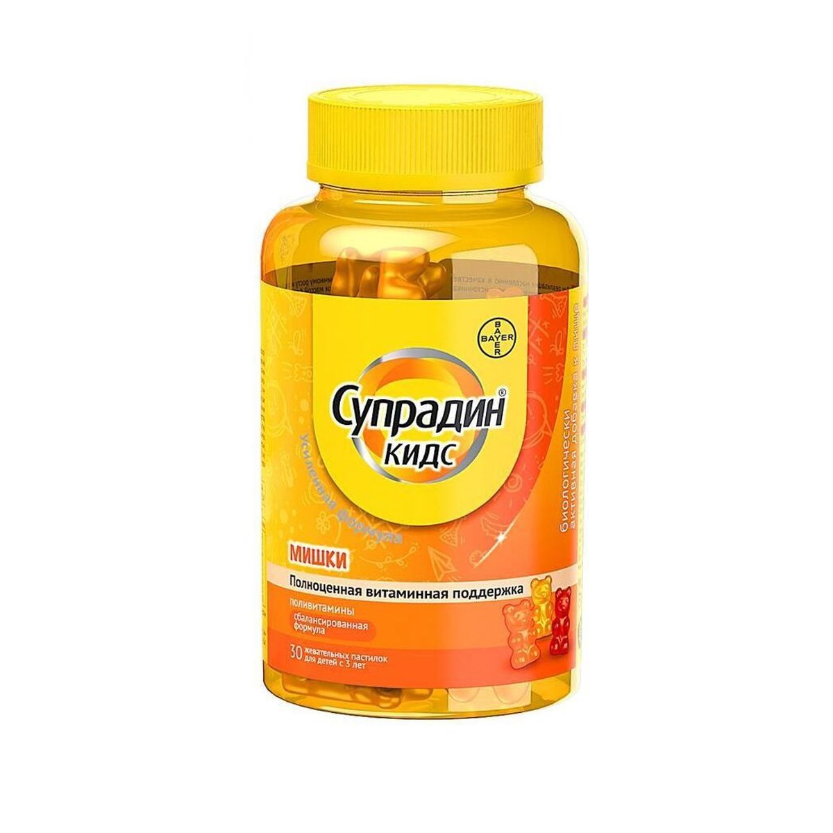 სუპრადინი კიდსი 30 საღეჭი ჟელე დათვი