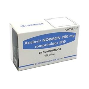 Aciclovir Normon - აციკლოვირი ნორმონი 200მგ 25 ტაბლეტი