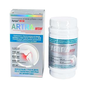 Artra MSM - არტრა MSM 60 ტაბლეტი