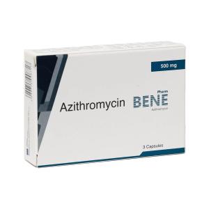 Azithromycin BENE Pharm - აზითრომიცინი ბენეფარმი 500მგ 3 კაფსულა