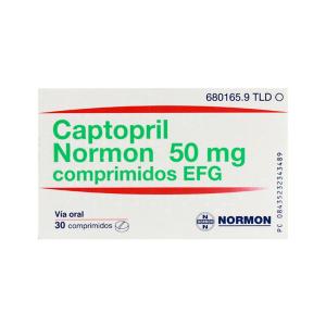 Captopril - კაპტოპრილი 50მგ 30 ტაბლეტი