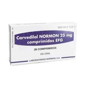 Carvedilol Normon - კარვედილოლი ნორმონი 25მგ 28 ტაბლეტი