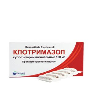 Clotrimazole - კლოტრიმაზოლი ვაგინალური სანთლები 100მგ 10 ცალი