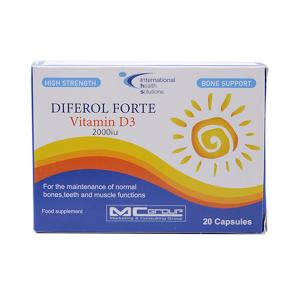 Diferol - დიფეროლი ფორტე D3 2000სე 20 კაფსულა