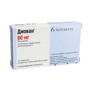 Diovan - დიოვანი 80მგ 14 ტაბლეტი