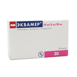 Ekvamer - ეკვამერი 10/5/20მგ 30 კაფსულა