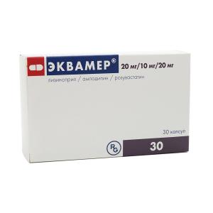 Ekvamer - ეკვამერი 20/10/20მგ 30 კაფსულა