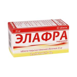 Elafra - ელაფრა 20მგ 30 ტაბლეტი