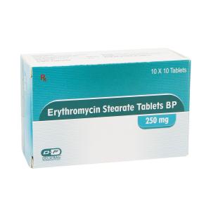 Erythromycin - ერითრომიცინი BP 250მგ 100 ტაბლეტი