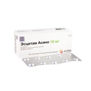 Escitam acino - ესციტამი ასინო 10მგ N60 ტაბლეტი